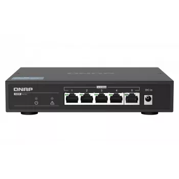 QNAP QSW-1105-5T tinklo komutatorius Nevaldomas Gigabit Ethernet (10/100/1000) Juodas