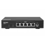 QNAP QSW-1105-5T tinklo komutatorius Nevaldomas Gigabit Ethernet (10/100/1000) Juodas