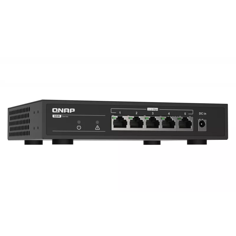 QNAP QSW-1105-5T tinklo komutatorius Nevaldomas Gigabit Ethernet (10/100/1000) Juodas