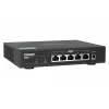 QNAP QSW-1105-5T tinklo komutatorius Nevaldomas Gigabit Ethernet (10/100/1000) Juodas