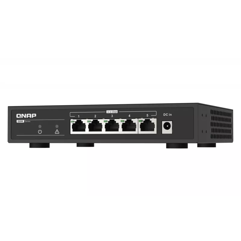 QNAP QSW-1105-5T tinklo komutatorius Nevaldomas Gigabit Ethernet (10/100/1000) Juodas