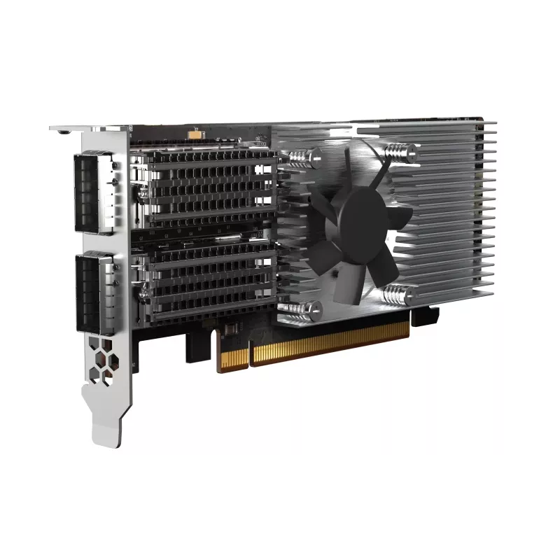 QNAP QXG-100G2SF-E810 tinklo plokštė Vidinis Šviesolaidis 100000 Mbit/s