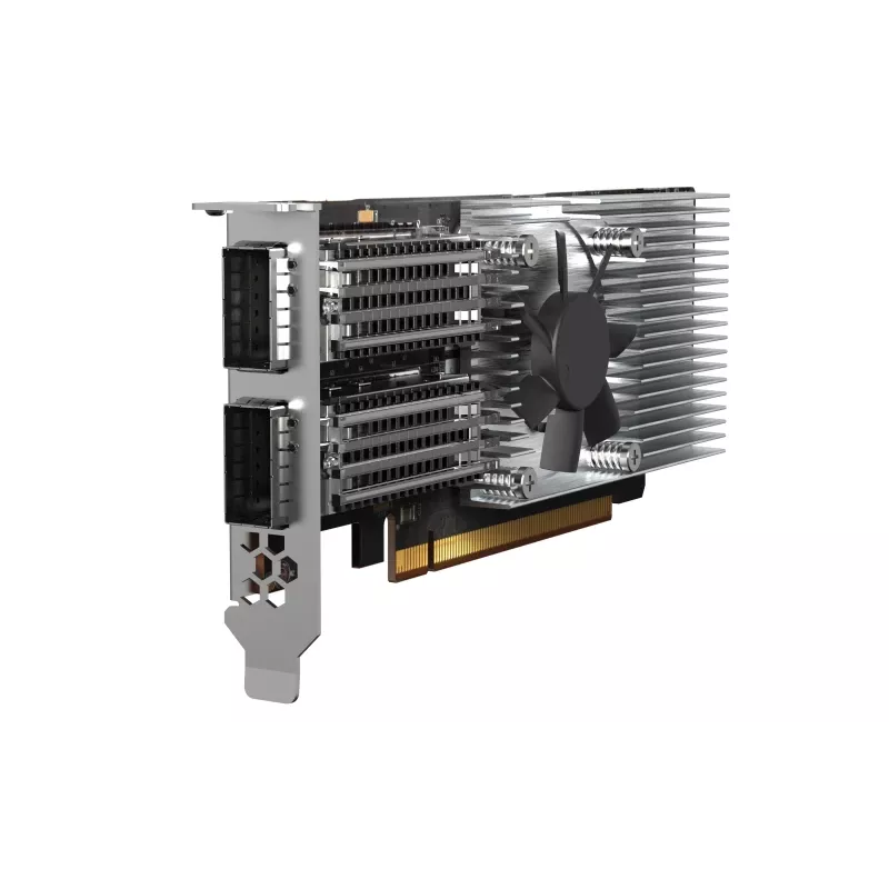 QNAP QXG-100G2SF-E810 tinklo plokštė Vidinis Šviesolaidis 100000 Mbit/s
