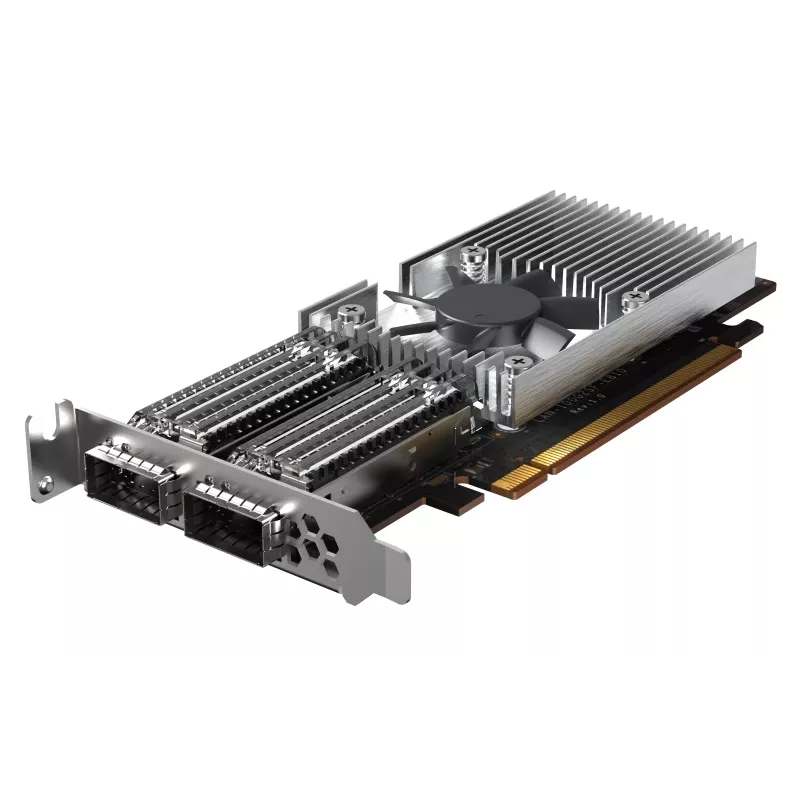 QNAP QXG-100G2SF-E810 tinklo plokštė Vidinis Šviesolaidis 100000 Mbit/s