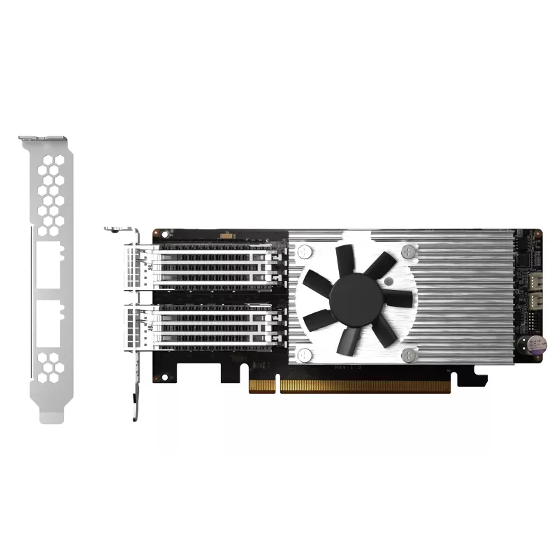 QNAP QXG-100G2SF-E810 tinklo plokštė Vidinis Šviesolaidis 100000 Mbit/s
