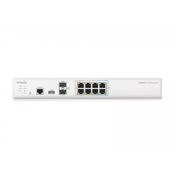 EnGenius Cloud valdomas saugos tinklų sietuvas 2 x 2,5 GbE LAN ir 6 x 2,5 GbE WAN ir 2 SFP+ prievadai