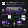 Valdomas komutatorius EnGenius FitSwitch 8 PoE 8x Gigabit Ethernet prievadai