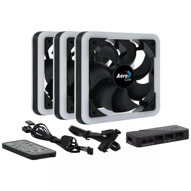 Aerocool Edge 14 Pro kompiuterio korpuso ventiliatorius 14 cm juodas