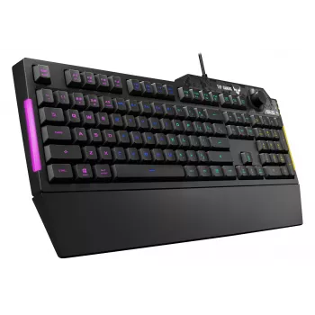 ASUS TUF Gaming K1 klaviatūra USB juoda viso dydžio RGB LED