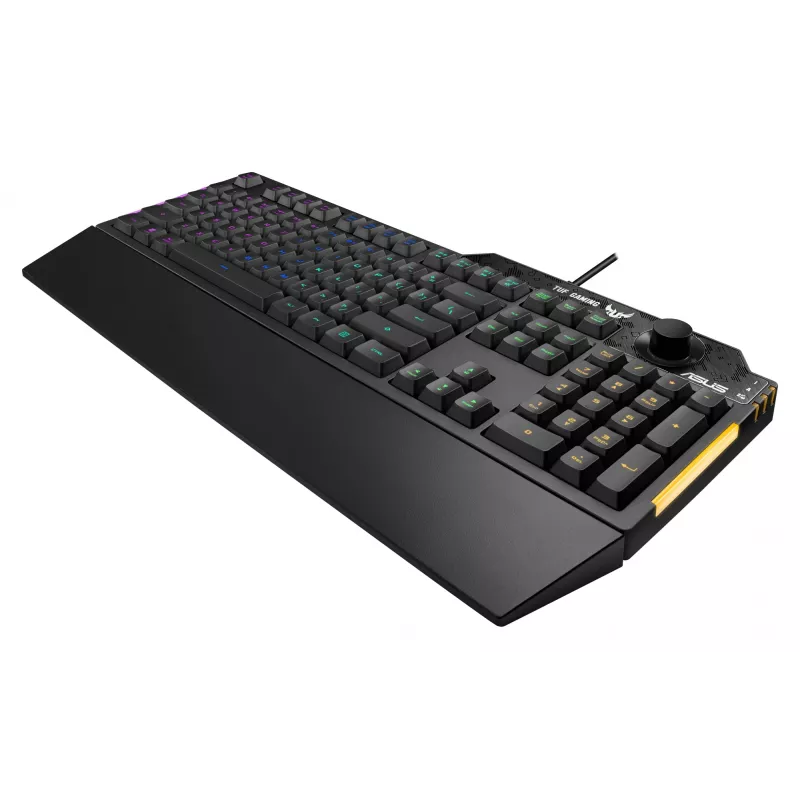 ASUS TUF Gaming K1 klaviatūra USB juoda viso dydžio RGB LED