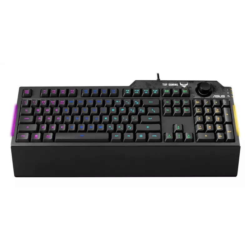 ASUS TUF Gaming K1 klaviatūra USB juoda viso dydžio RGB LED