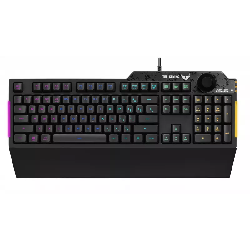 ASUS TUF Gaming K1 klaviatūra USB juoda viso dydžio RGB LED