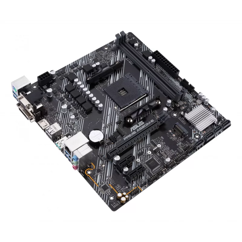 Pagrindinė plokštė ASUS PRIME A520M-E/CSM, AMD A520, Socket AM4, micro ATX