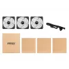 MSI MAX F12A-3 120 mm ARGB ventiliatorių rinkinys – korpuso priedas „3x 120 mm ARGB PWM ventiliatoriai, 600–1500 aps./min., „Mystic Lighting“ sinchronizacija“