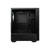 MSI MAG FORGE 111R vidutinio dydžio bokštinis žaidimų kompiuterio korpusas „Juodas, 1x 120 mm ARGB PWM ventiliatorius, 1-6 ARGB šakotuvas, Mystic Light sinchronizacija, grūdinto stiklo skydelis, ATX, mATX, mini-ITX“