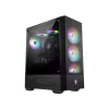 MSI MAG FORGE 111R vidutinio dydžio bokštinis žaidimų kompiuterio korpusas „Juodas, 1x 120 mm ARGB PWM ventiliatorius, 1-6 ARGB šakotuvas, Mystic Light sinchronizacija, grūdinto stiklo skydelis, ATX, mATX, mini-ITX“