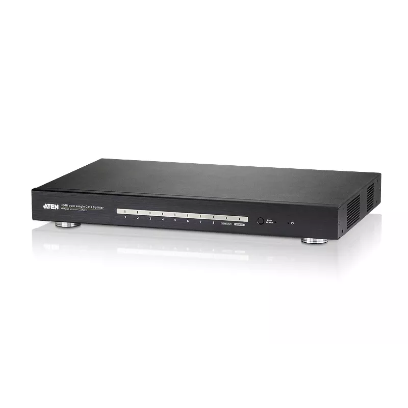 ATEN 8 prievadų HDMI CAT5e/6 skirstytuvas per vieną Cat kabelį / 4K / RS232 / HDBaseT