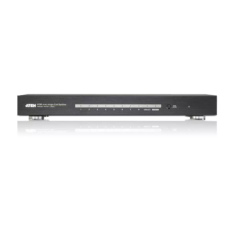 ATEN 8 prievadų HDMI CAT5e/6 skirstytuvas per vieną Cat kabelį / 4K / RS232 / HDBaseT