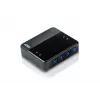 ATEN 4 prievadų USB 3.0 periferinių įrenginių bendrinimo įrenginys, 5 Gbit/s, Micro-USB Type-B, juodas, plastikinis, 0–40 °C, -20–60 °C