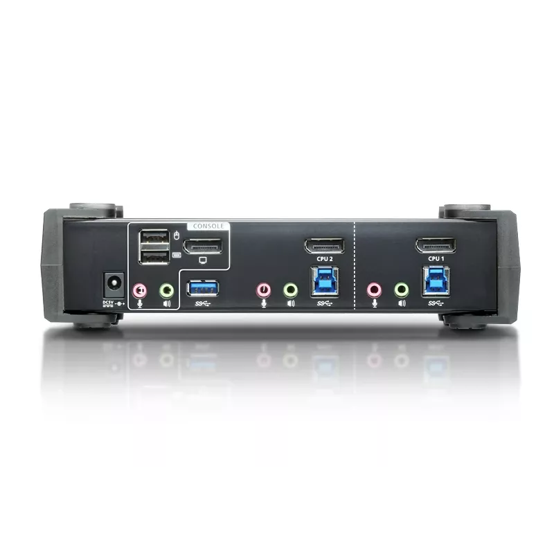 ATEN 2 prievadų USB 3.1 Gen 1 4K DisplayPort 1.2 KVMP™ komutatorius su garsu (KVM kabeliai komplekte)