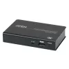 ATEN 2 prievadų 4K DisplayPort 1.2a skirstytuvas, DisplayPort, 2x DisplayPort, 4096 x 2160 pikselių, juodas, metalinis, 4K Ultra HD
