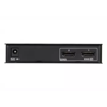 ATEN 2 prievadų 4K DisplayPort 1.2a skirstytuvas, DisplayPort, 2x DisplayPort, 4096 x 2160 pikselių, juodas, metalinis, 4K Ultra HD