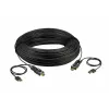 ATEN 100m 4K HDMI Active Optical kabelis, 100 m, HDMI Type D (Micro), HDMI Type D (Micro), 3D, 18 Gbit/s, Juoda