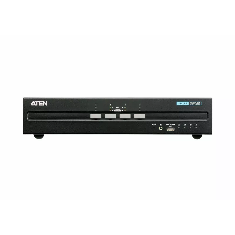 ATEN 4 prievadų USB DVI dviejų ekranų saugus KVM