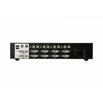 ATEN 4 prievadų USB DVI dviejų ekranų saugus KVM