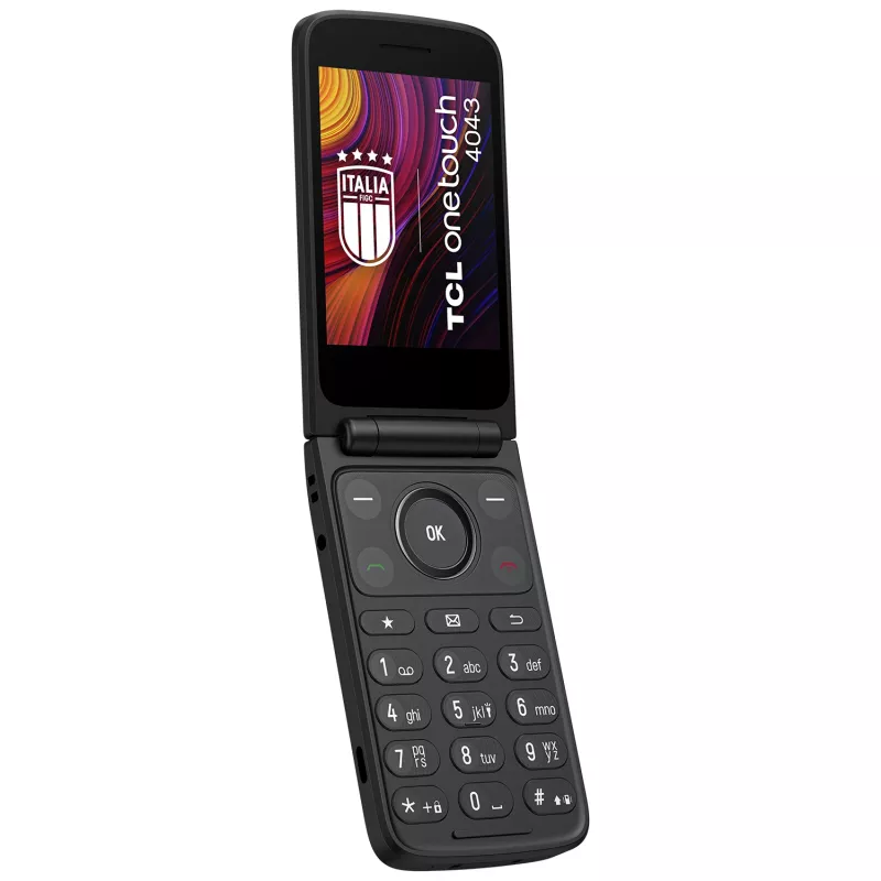 TCL OneTouch 4043 8.13 cm (3.2 colio) 130.6 g Pilkas mėgėjiškas telefonas