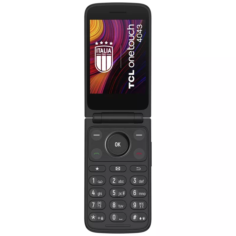 TCL OneTouch 4043 8.13 cm (3.2 colio) 130.6 g Pilkas mėgėjiškas telefonas