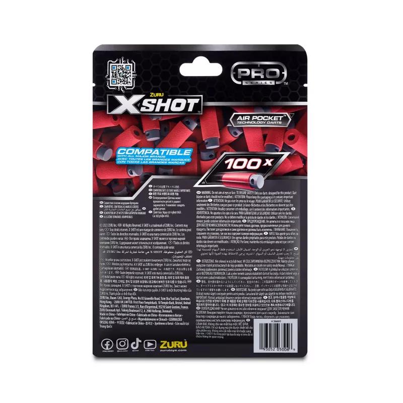 XSHOT Pro Series Half-Length Darts Refill Pack (100 Darts) ZURU