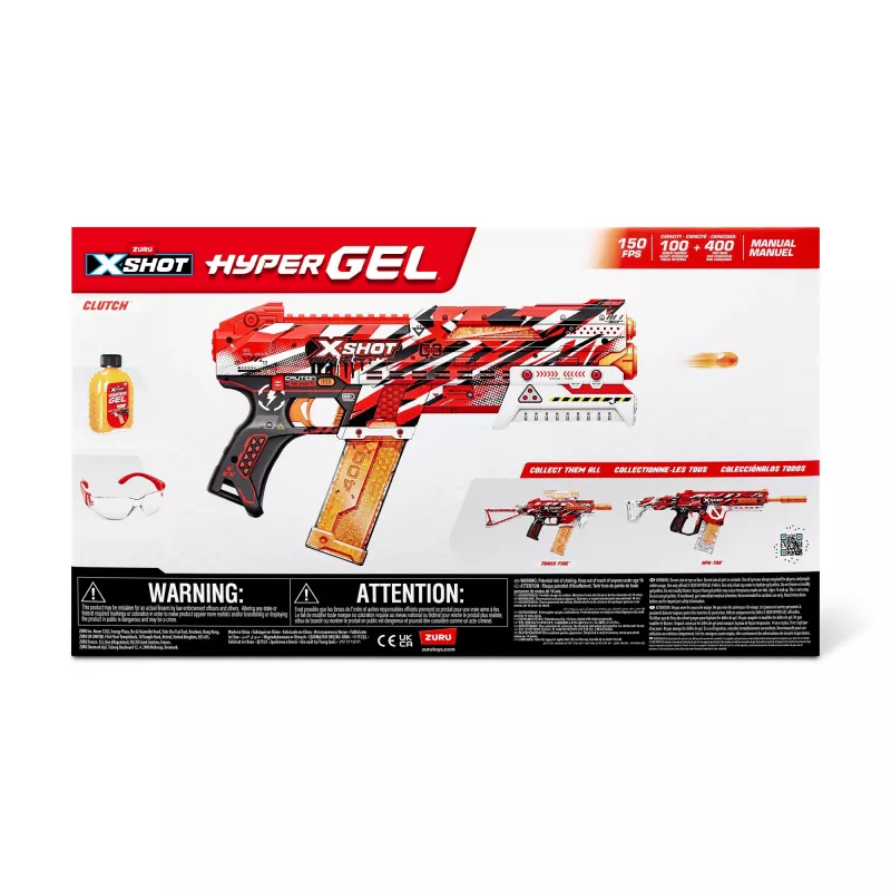 XSHOT Hyper Gel Clutch blasteris (5 000 Hyper Gel granulių) ZURU