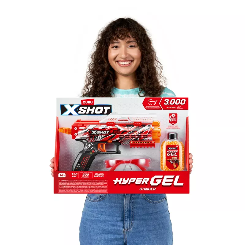 XSHOT Hyper Gel Stinger Blaster (3 000 Hyper Gel granulių) ZURU