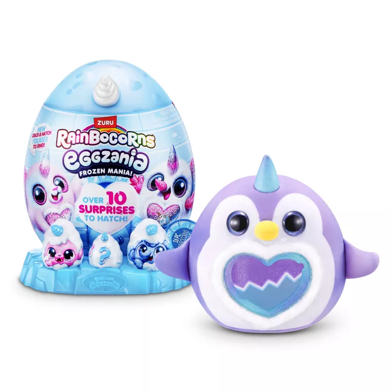 Plush toy Zuru Rainbocorns Eggzania Frozen Mania — gyvūno pliušas, įvairiaspalvis, nuo 3 metų