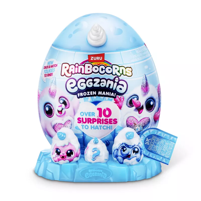 Plush toy Zuru Rainbocorns Eggzania Frozen Mania — gyvūno pliušas, įvairiaspalvis, nuo 3 metų