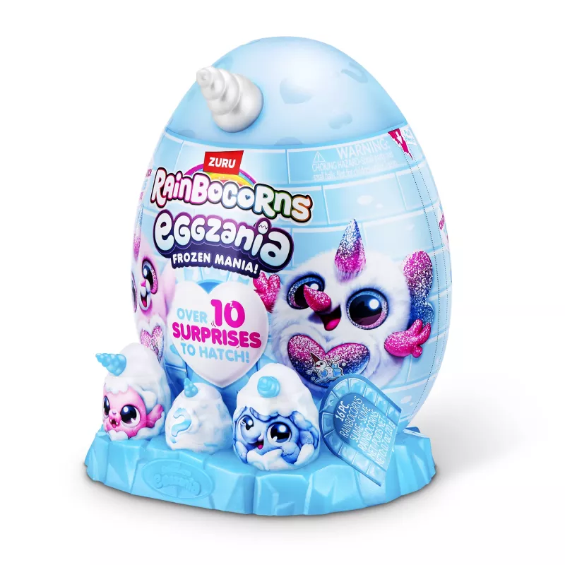 Plush toy Zuru Rainbocorns Eggzania Frozen Mania — gyvūno pliušas, įvairiaspalvis, nuo 3 metų