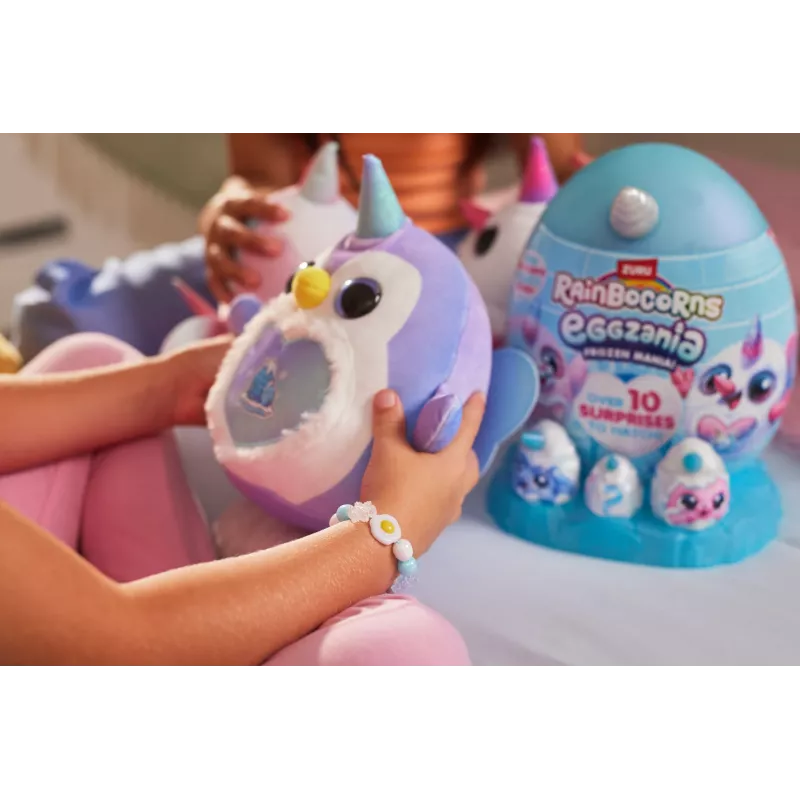 Plush toy Zuru Rainbocorns Eggzania Frozen Mania — gyvūno pliušas, įvairiaspalvis, nuo 3 metų