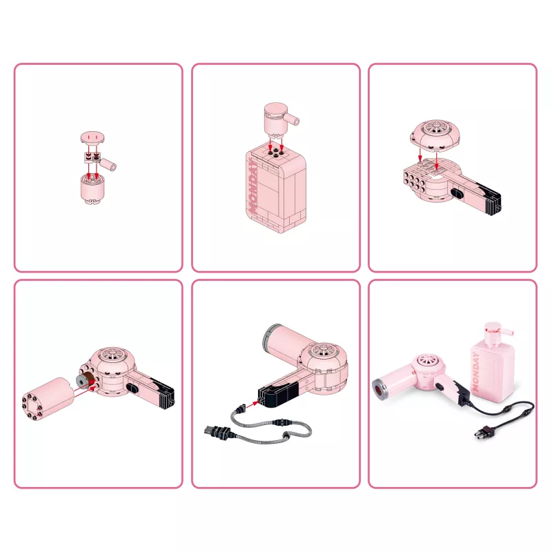 MAX Build more Premium Beauty statybinių kaladėlių kolekcija, Statybinės kaladėlės, 8 m., Plastikas, 169 vnt., 197 g