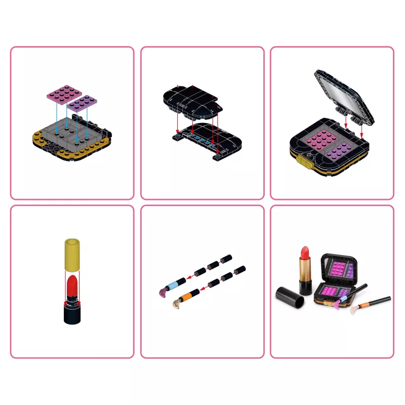 MAX Build more Premium Beauty statybinių kaladėlių kolekcija, Statybinės kaladėlės, 8 m., Plastikas, 169 vnt., 197 g
