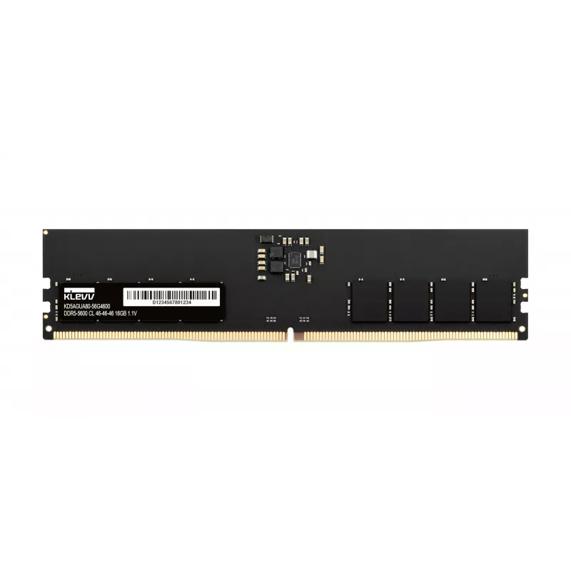 Stalinis DDR5 atminties modulis KLEVV U-DIMM 16 GB (1 x 16 GB) 288 kontaktų DIMM, 1,1 V