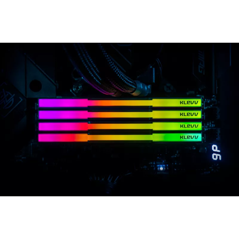 Klevv 64GB (2 x 32GB) 6000MHz CL30 DDR5 ŽAIDIMŲ RAM MODULIS 30-36-36-76 CRAS V RGB