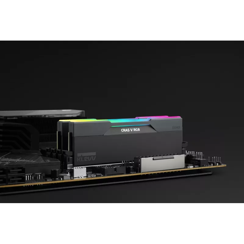 Klevv 64GB (2 x 32GB) 6000MHz CL30 DDR5 ŽAIDIMŲ RAM MODULIS 30-36-36-76 CRAS V RGB