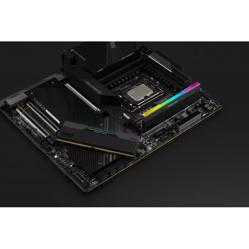 Klevv 64GB (2 x 32GB) 6000MHz CL30 DDR5 ŽAIDIMŲ RAM MODULIS 30-36-36-76 CRAS V RGB