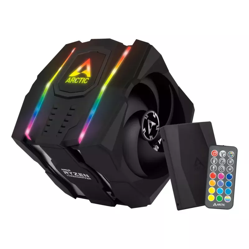 ARCTIC Freezer 50 TR - dviejų bokštų procesoriaus aušintuvas, skirtas AMD Ryzen Threadripper, su A-RGB