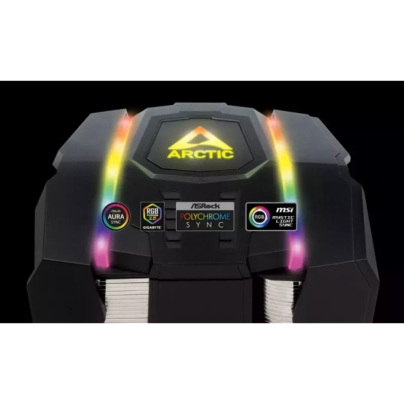 ARCTIC Freezer 50 TR - dviejų bokštų procesoriaus aušintuvas, skirtas AMD Ryzen Threadripper, su A-RGB