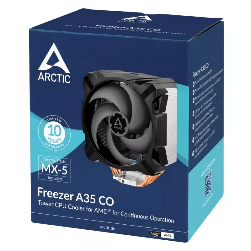 Aušintuvas ARCTIC Freezer A35 CO AMD bokštinis procesoriaus aušintuvas 200–1800 aps./min. 0,3 sono