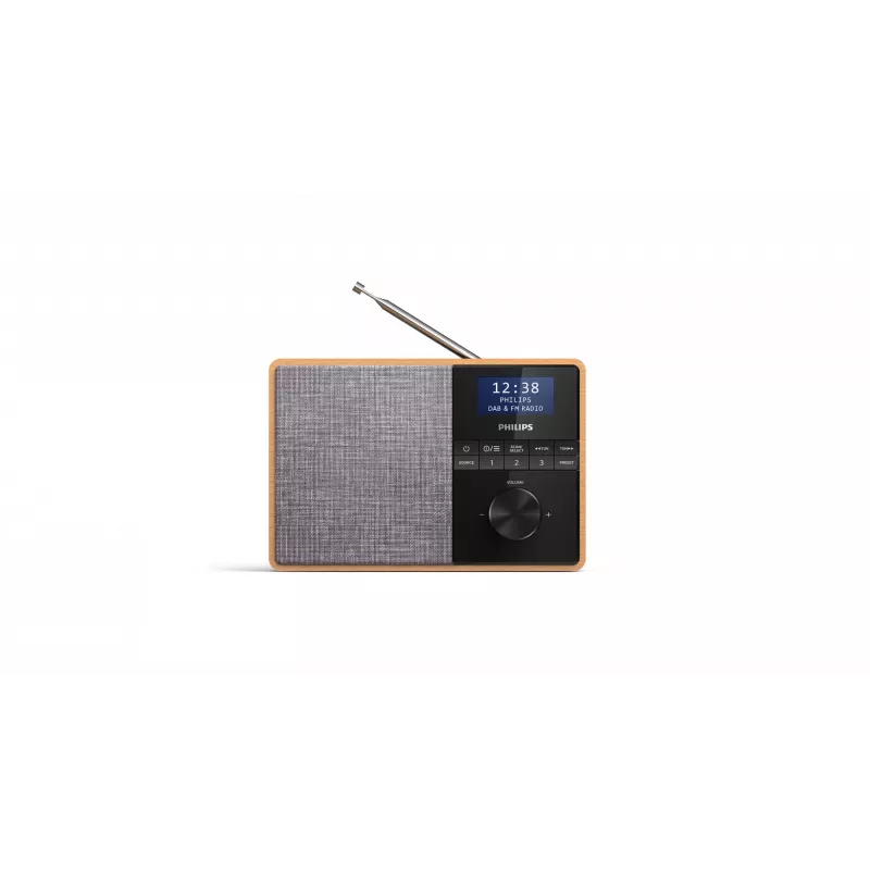 Philips TAR5505/10 radijas Nešiojamas Skaitmeninis Juoda, Pilka, Medis