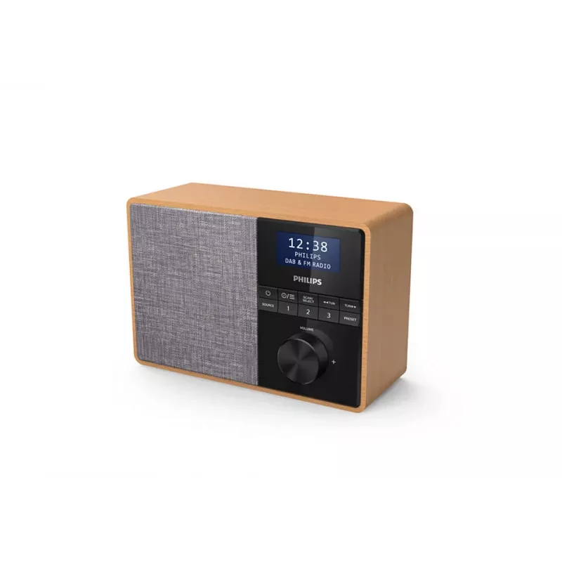 Philips TAR5505/10 radijas Nešiojamas Skaitmeninis Juoda, Pilka, Medis