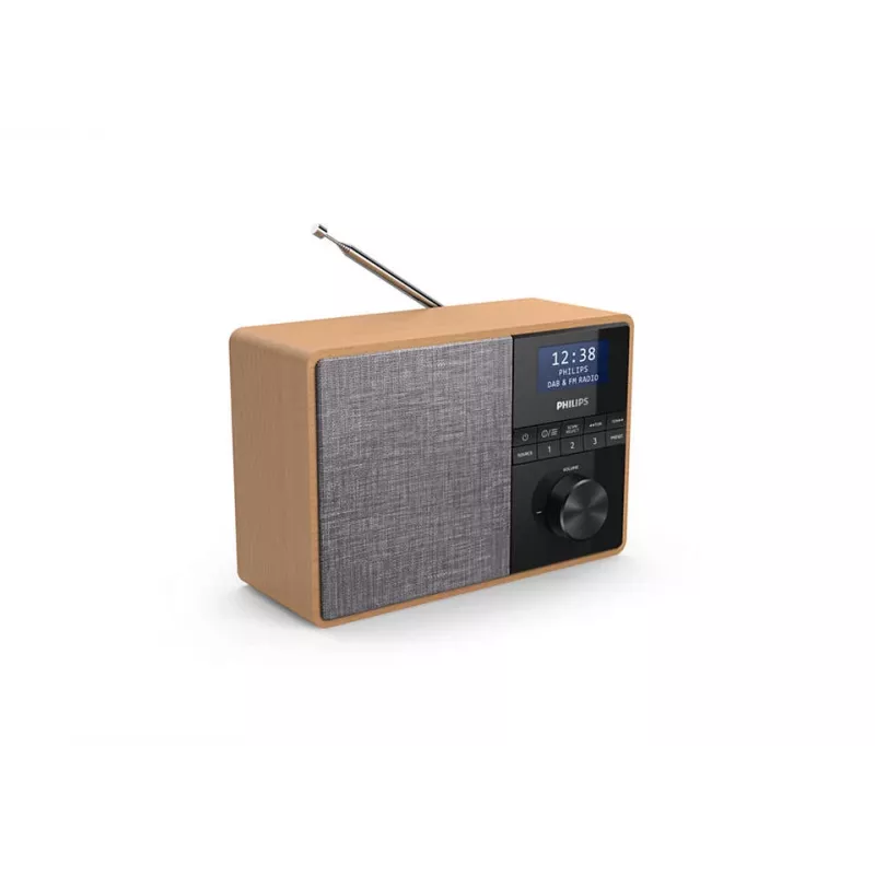 Philips TAR5505/10 radijas Nešiojamas Skaitmeninis Juoda, Pilka, Medis